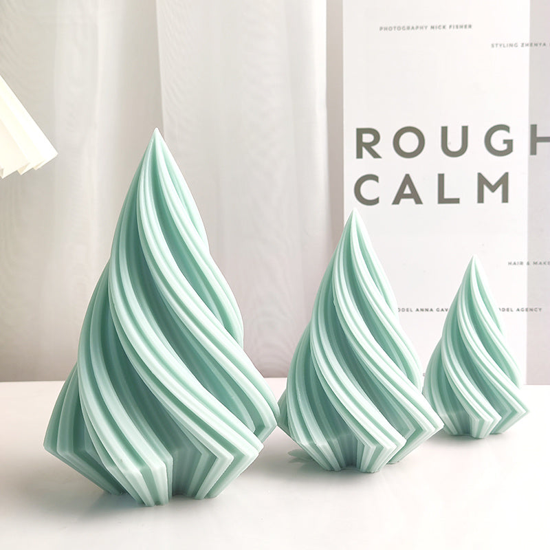 Large Rotary Cone Candle Mold DIY Christmas Tree Holidays DealSniper.net