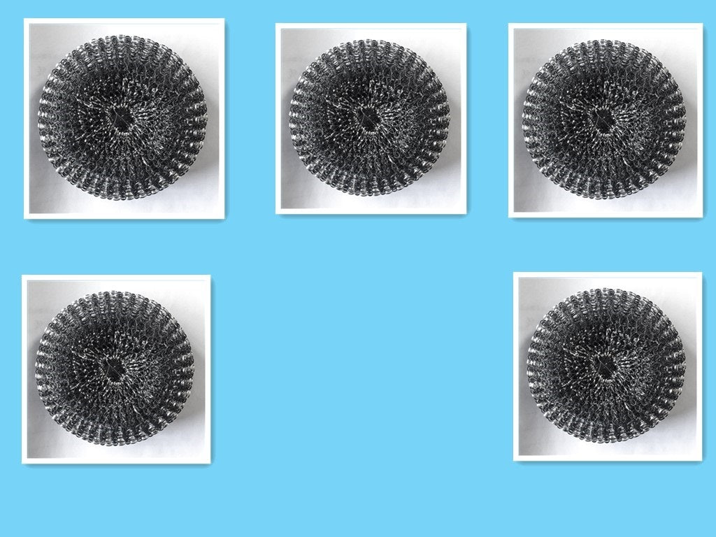 Kitchen Soap Dispensing Palm Brush Cleaner Kitchen DealSniper.net Steel ball 5pcs