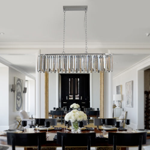 Modern Oval Crystal Chandelier Luxury Home Decor Fixtures Home Decor DealSniper.net