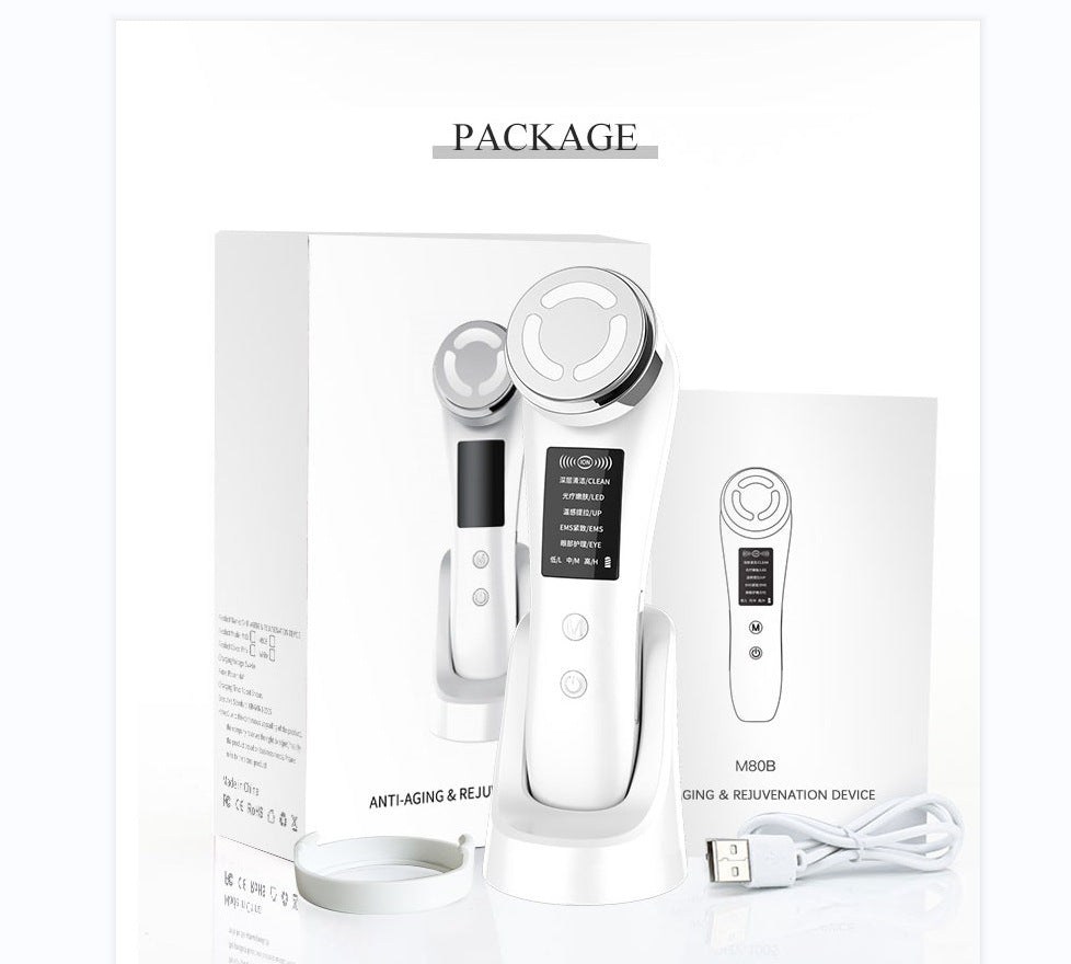 Women's 7-in-1 Micro-current Beauty Purifying Introducer Beauty DealSniper.net White 5in1
