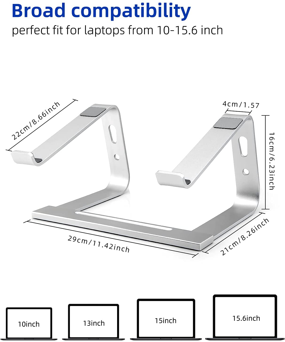 Laptop Stand, Computer Stand for Laptop, Aluminium Laptop Riser, Ergonomic Laptop Holder Compatible with MacBook Air Pro, Dell XPS, More 10-17 Inch Laptops Work from Home, Amazon Platform Banned Gadgets DealSniper.net
