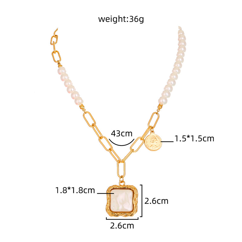 Faux Baroque Pearl Necklace Deals dealsniper-net