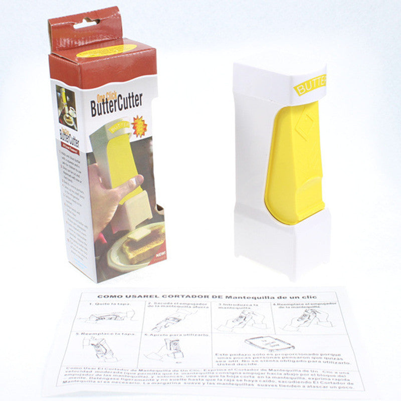 Stick Butter Cutter Cheese Slicer One-Button Dispenser Kitchen dealsniper-net