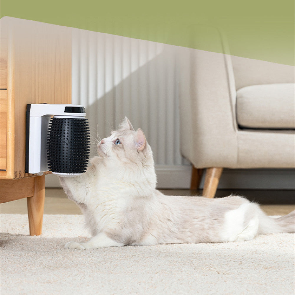 Automatic Cat Self Groomer Wall Corner Brushes Pets DealSniper.net