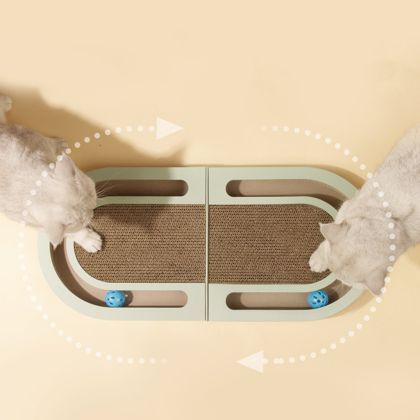 Corrugated Paper Folding Cat Grab Board Pets DealSniper.net