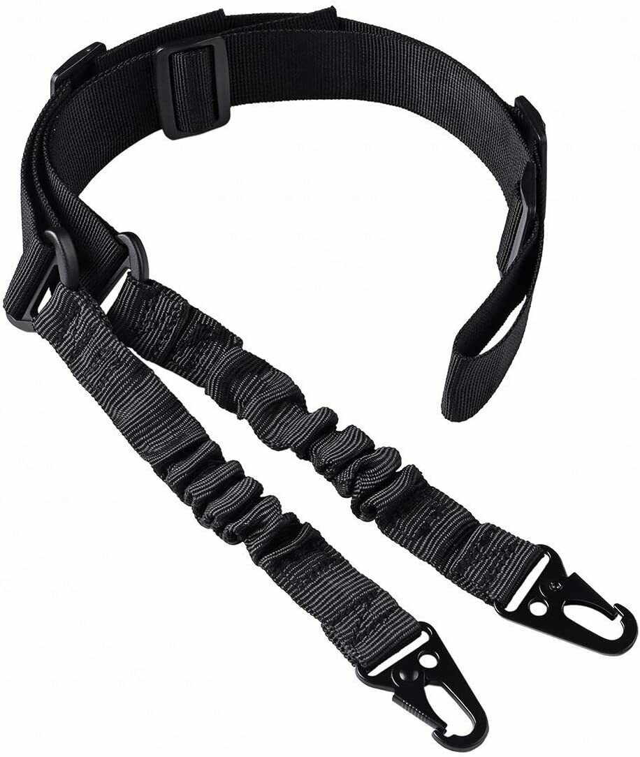 Tactical Rifle Sling Gun Shoulder Strap 2 Point Hooks One Single Strap Hunting Outdoor DealSniper.net