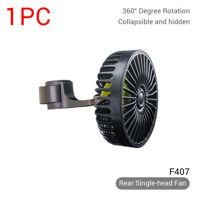 12V-24V USB Car Fan For Dashboard Air Circulation Vehicle DealSniper.net D USB