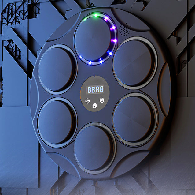 Smart Bluetooth Music Boxing Target Fitness Training Aid Sports Gym From House Boxing Target Colored Lights