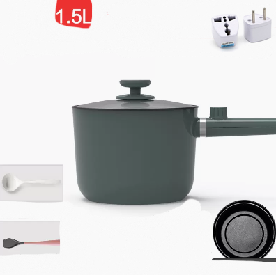 Mini Hot Pot Portable Electric Cooking Pot Mini Plug-in Household Electronic dealsniper-net Blue Set1 EU