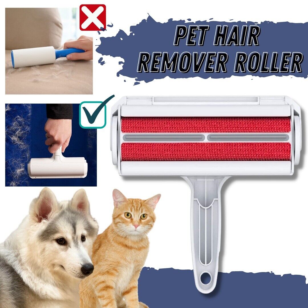 Reusable Pet Hair Lint Remover Dog Cat Hair Roller Cleaning Brush Sofa Clothes Pets DealSniper.net