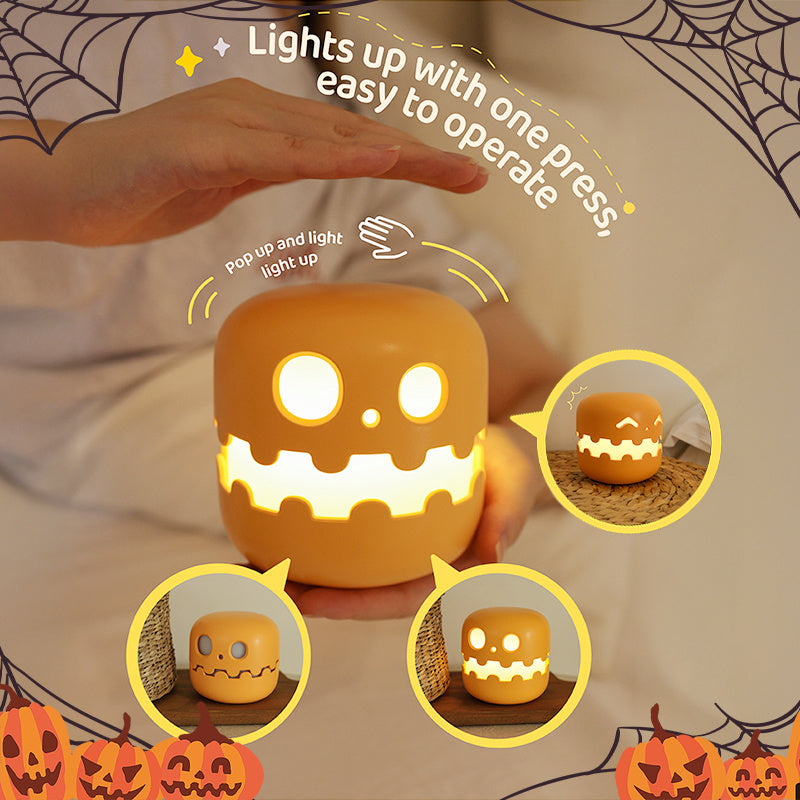 Pumpkin Lamp Bedside Halloween Funny Decoration Light Holidays DealSniper.net