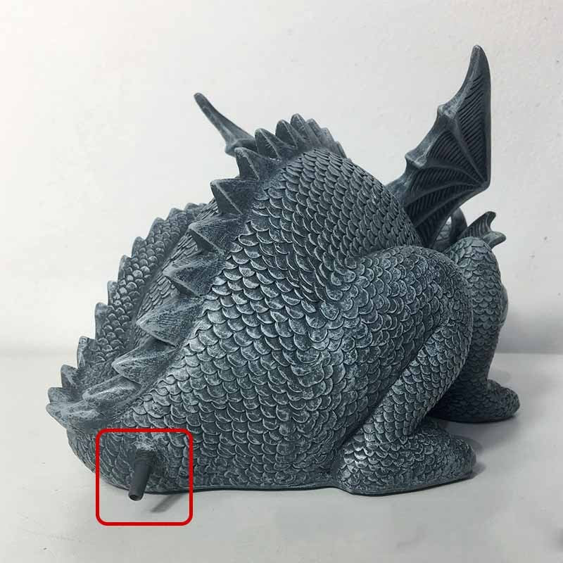 Creative Dinosaur Statue Cute Animals Resin Crafts Fountain Garden DealSniper.net