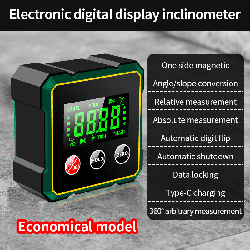 Magnetic Digital Angle Finder With Electronic Laser Gauge Protractor Tools DealSniper.net Without laser