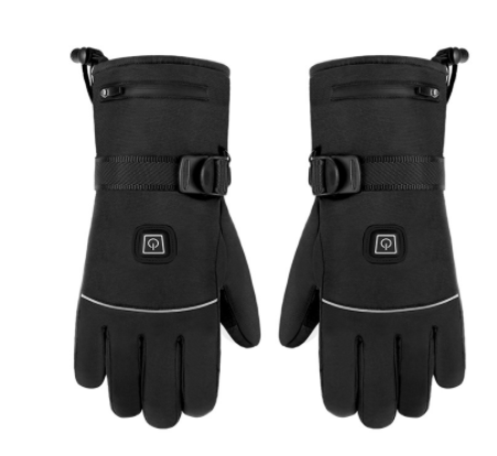Winter Electric Heated Gloves Motorcycle Touch Screen Gloves Outdoor DealSniper.net Single heating gloves One size