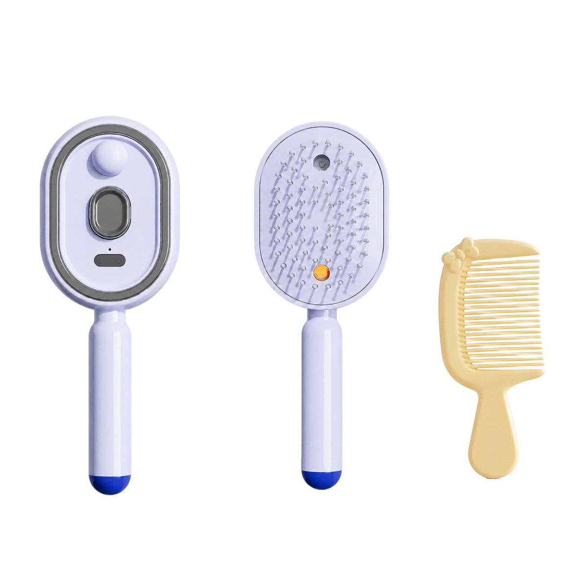 Electric Spray Airbag Beige Massage Brush Yellow Hairbrush Set Beauty DealSniper.net Purple and yellow 2pcs