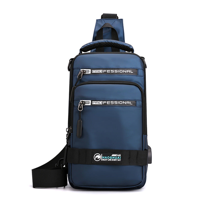 Multifunction Bags For Men Nylon Backpack Crossbody Men dealsniper-net Blue
