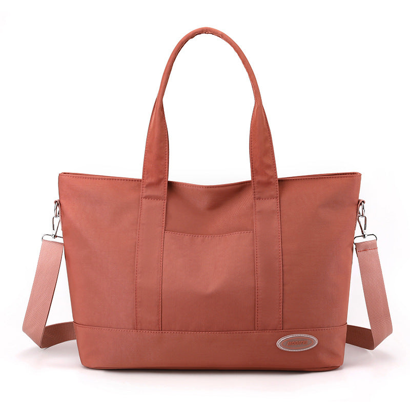 Large Capacity Tote Bag New Shoulder Bag Casual Korean Style Trendy Solid Color Handbags For Women Women DealSniper.net Red