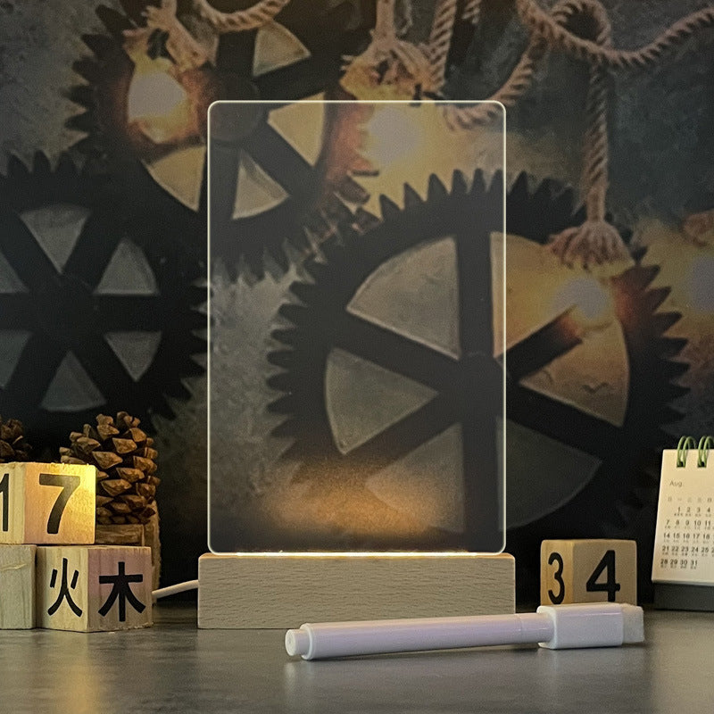 Creative Note Board Creative Led Night Light USB Message Board Holidays DealSniper.net Vertical Large