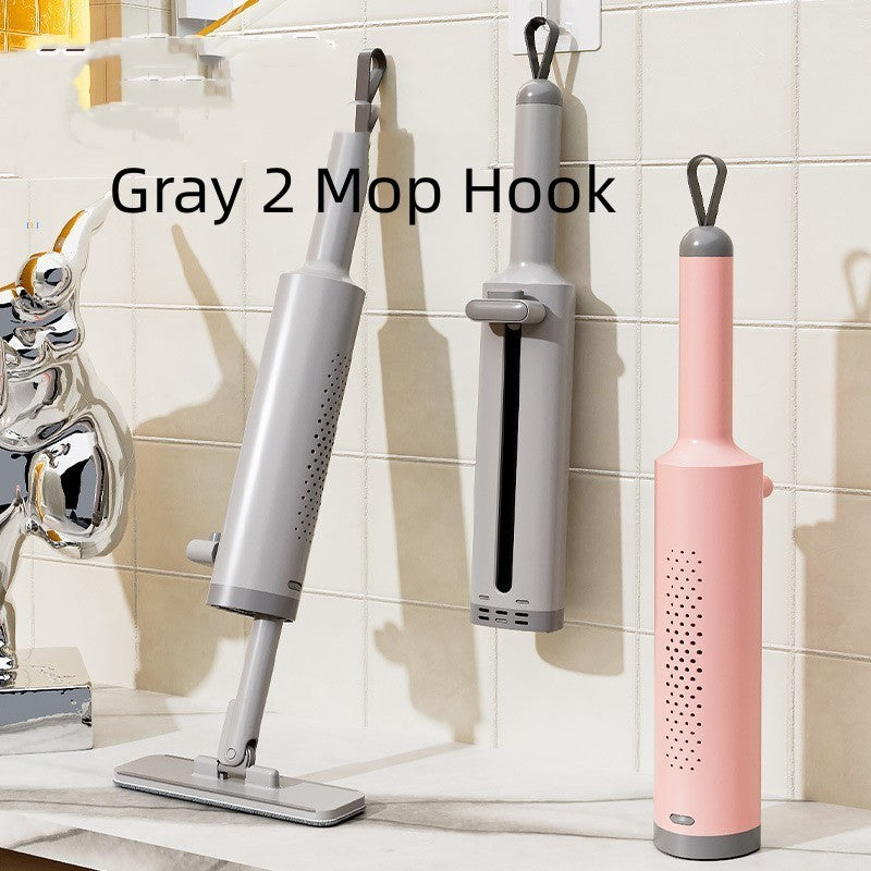 Rotatable Self-Squeeze Mini Mop With Crevice Brush Hand House DealSniper.net Gray 2 Mop Hook
