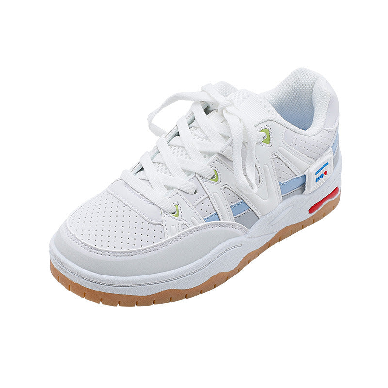 Womens Color Matching Sneakers Retro Classic Womens Shoes Women DealSniper.net White moon 36