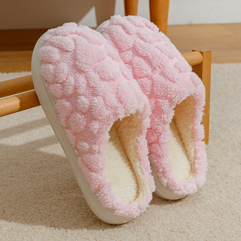 Home Fuzzy Slipper Unisex Cartoon Winter Plush Slipper Women DealSniper.net Pink 36to37