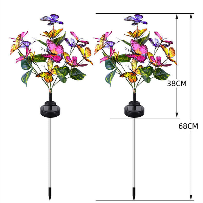 Solar Butterfly Courtyard Light Led Outdoor DealSniper.net
