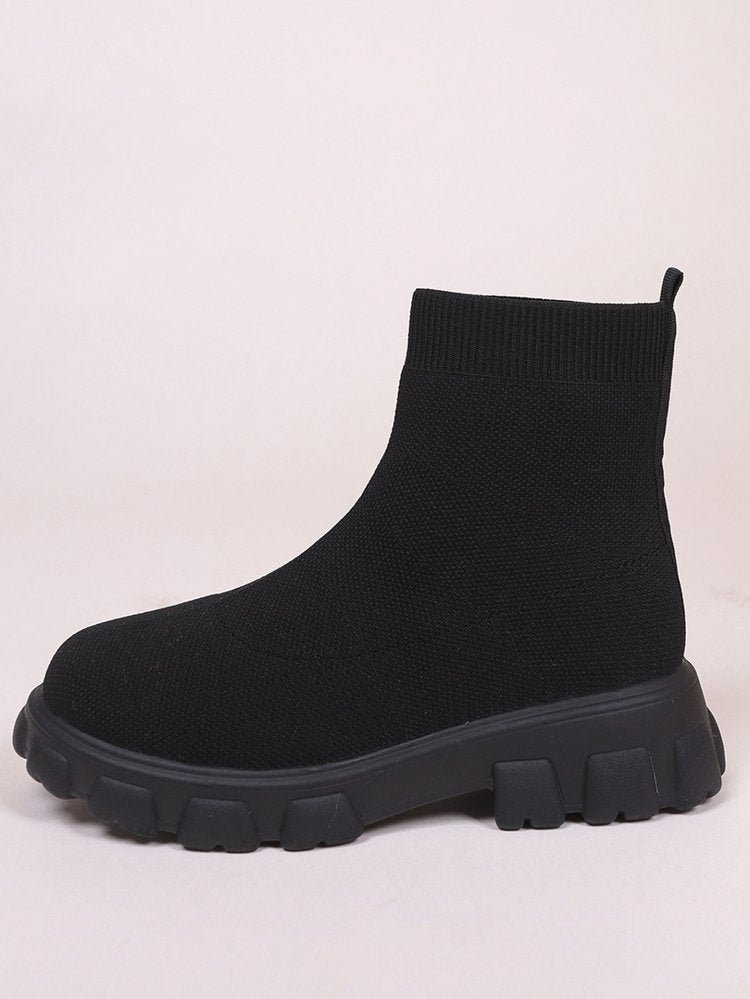 Fashion Ankle Boot Low Heel Sock Boots For Women Women DealSniper.net