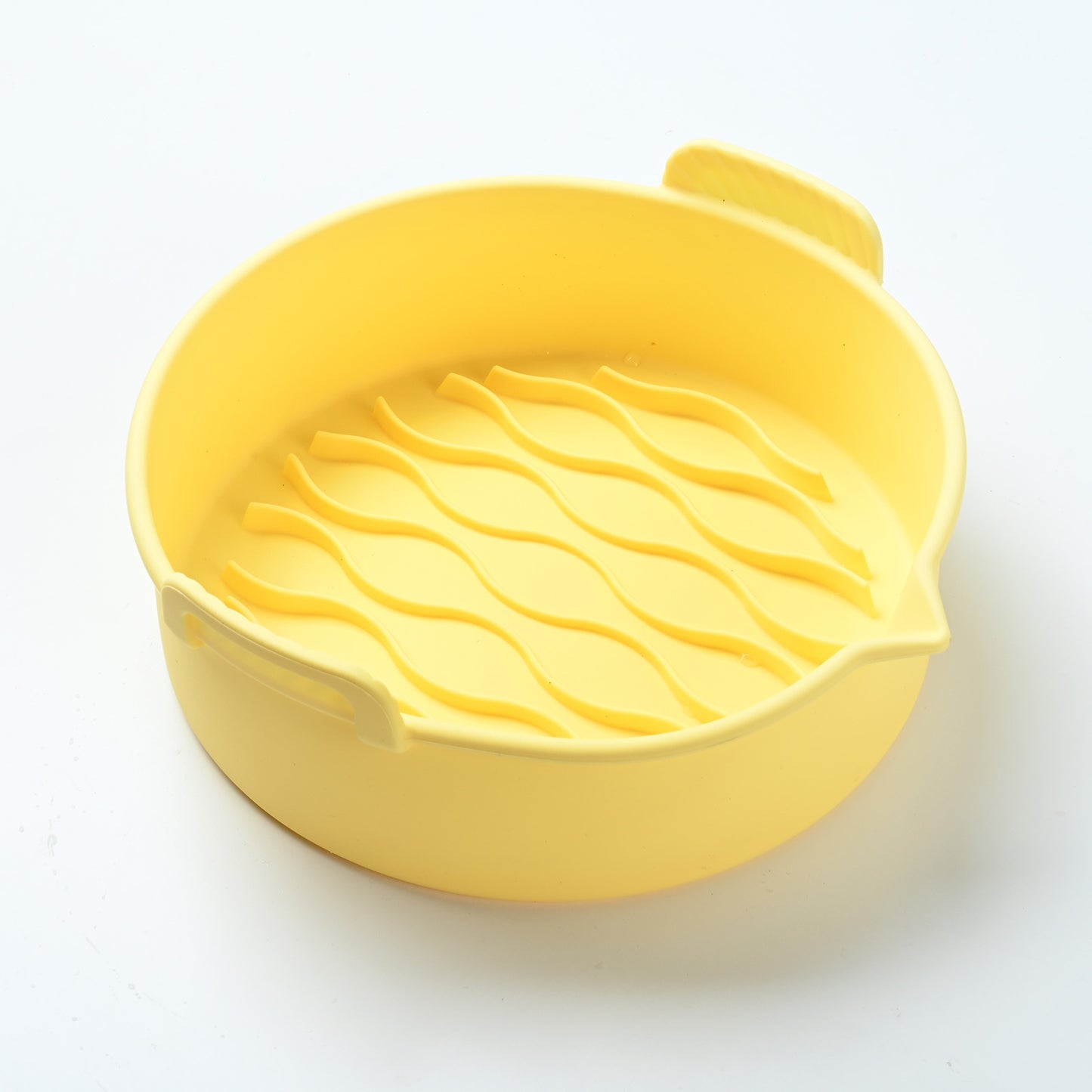 New Air Fryer Silicone Baking Tray Kitchen Gym From House Yellow 7.8Inches