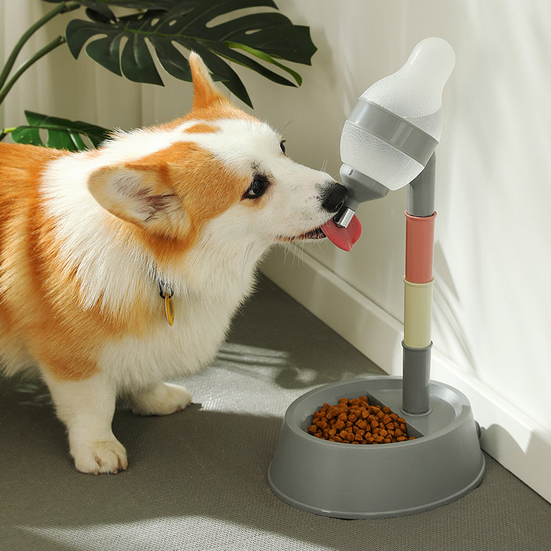 Pet Drinker Dog Bowl Feeding Cat Bowl Standing Dog Kettle Pets DealSniper.net