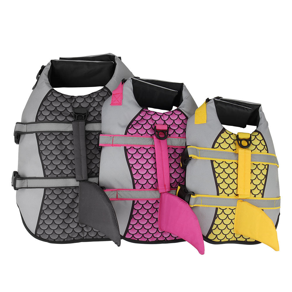 Swim Pet Dog Life Jacket Vest Clothes Life Vest Collar Harness Pets DealSniper.net