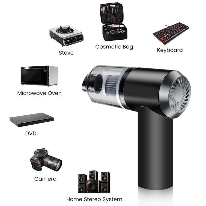 Portable Car Vacuum Cleaner, Handheld Vacuum High Power Cordless, Hand Vacuum Rechargeable Easy To Clean Car Interior, Desktop, Sofa, Keyboard, Drawer And Crevices, Small Spaces Vehicle DealSniper.net
