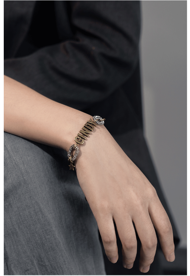European And American Fashion Trend With Diamond Bronze Chain Bracelet Jewelry DealSniper.net