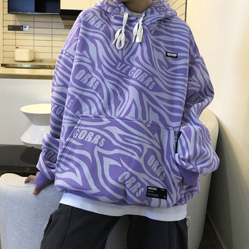 New Autumn And Winter Sweater Girl Loose Student Korean Style Hooded Women DealSniper.net Light Purple 2XL