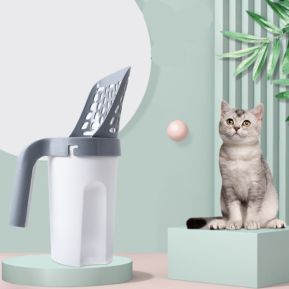 Plastic Cat Litter Scoop Pet Care Sand Waste Scooper Pets DealSniper.net