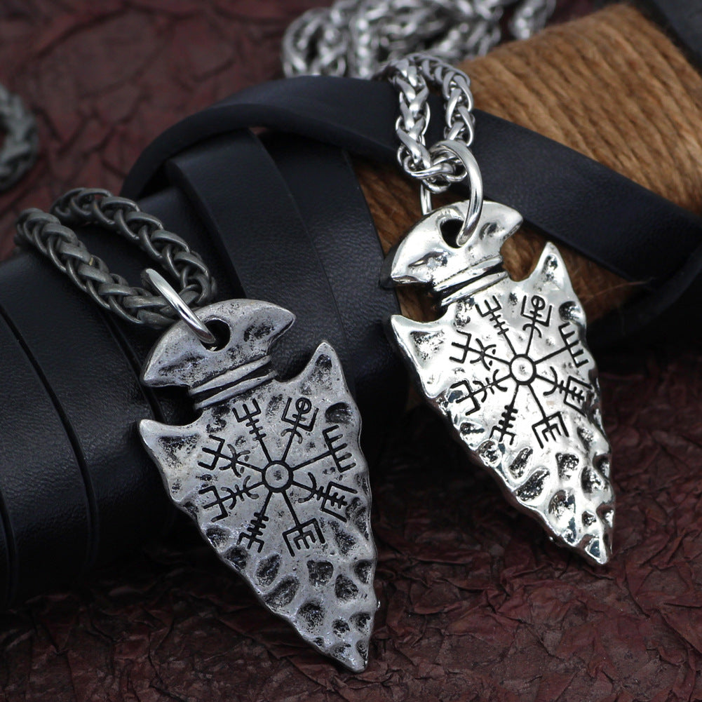 Fashion Simple Alloy Compass Pendant Necklace Jewelry DealSniper.net