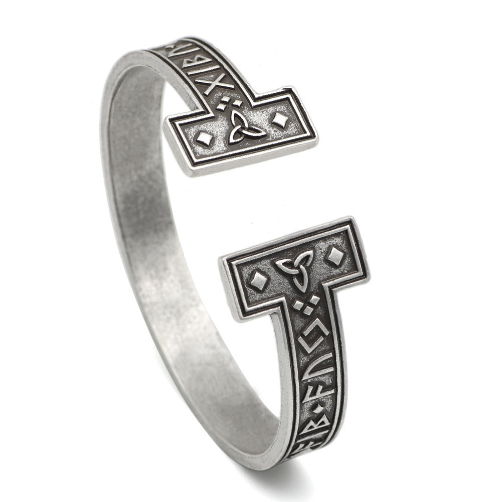 New Titanium Steel Personality Digital Text Bracelet Jewelry DealSniper.net Alloy