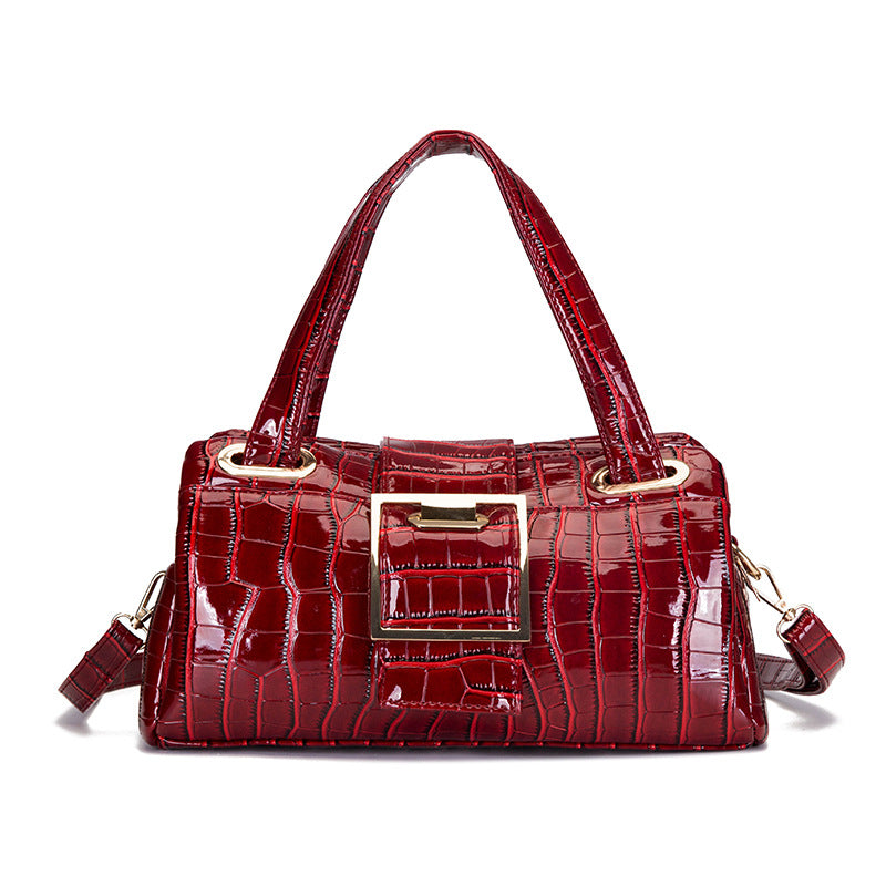 Womens PU Single Shoulder Messenger Bag Women DealSniper.net Red
