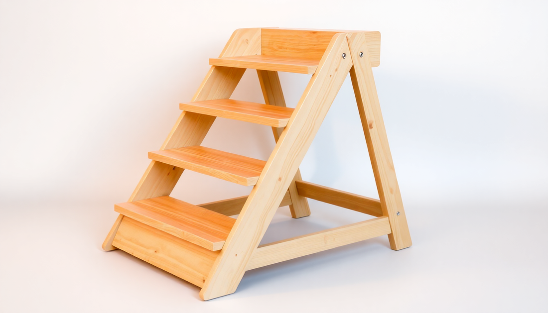 Unleash Your Pup's Climb: Discover the Perfect Foldable Wooden Dog Stairs