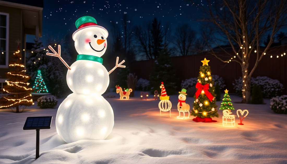 Illuminate Your Outdoor Wonderland: Discover the Enchanting Charm of LED Solar Snowman Lamps