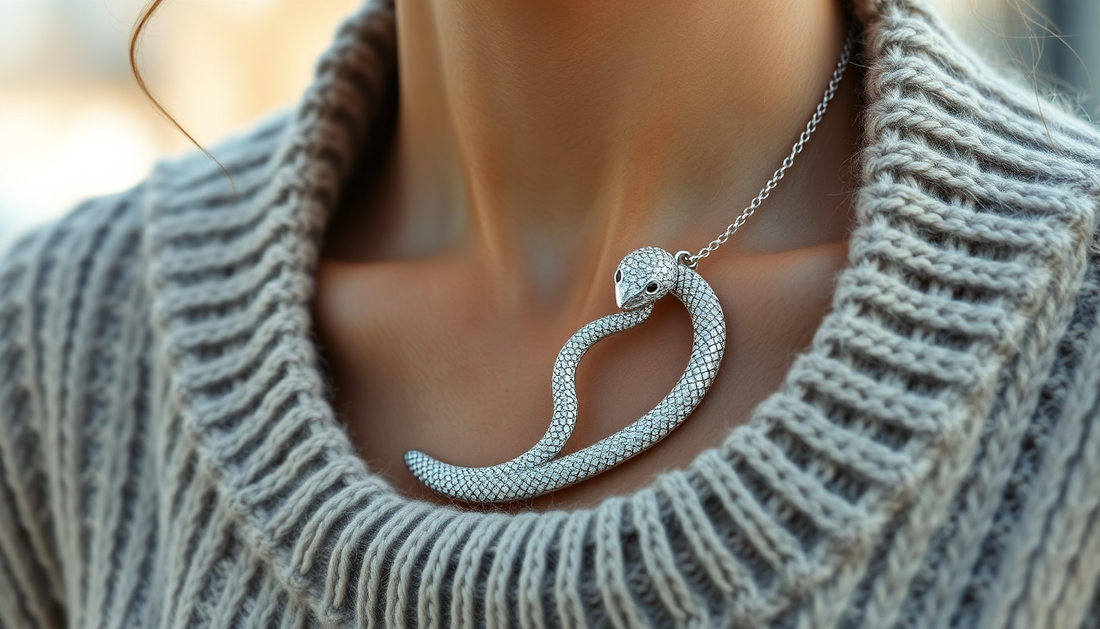 Slay the Fashion Game with This Rhinestone Snake Necklace