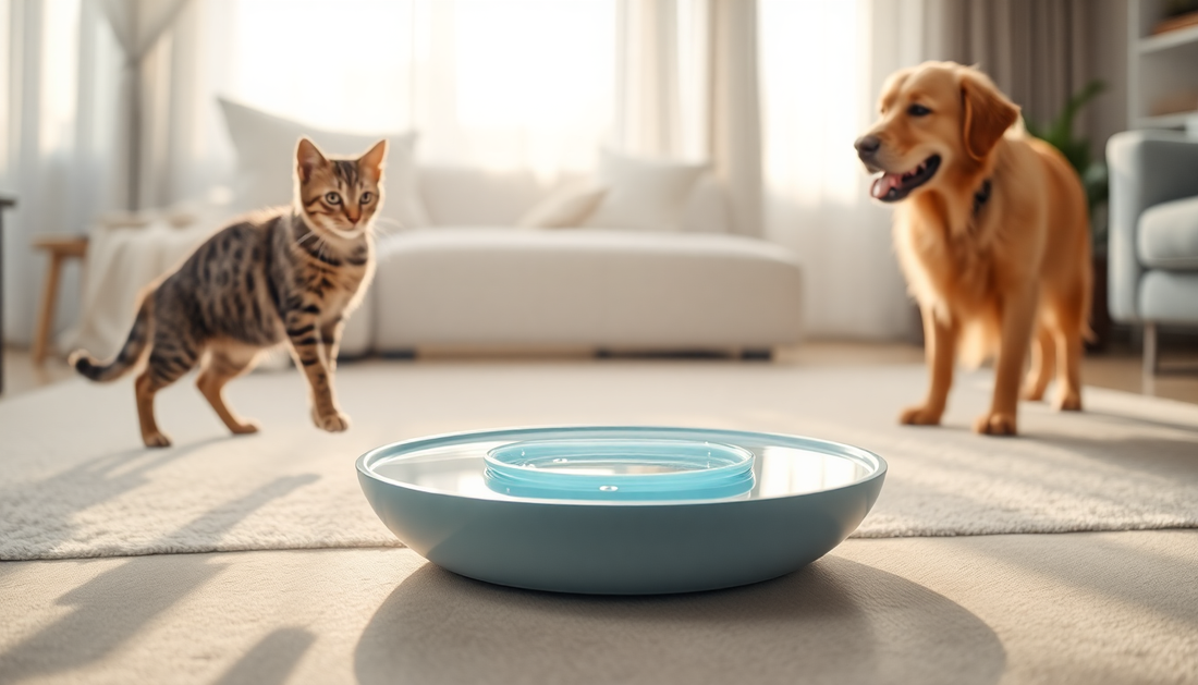 Quench Your Pet's Thirst with the Incredible 1.5L Cat and Dog Water Bowl from DealSniper.net