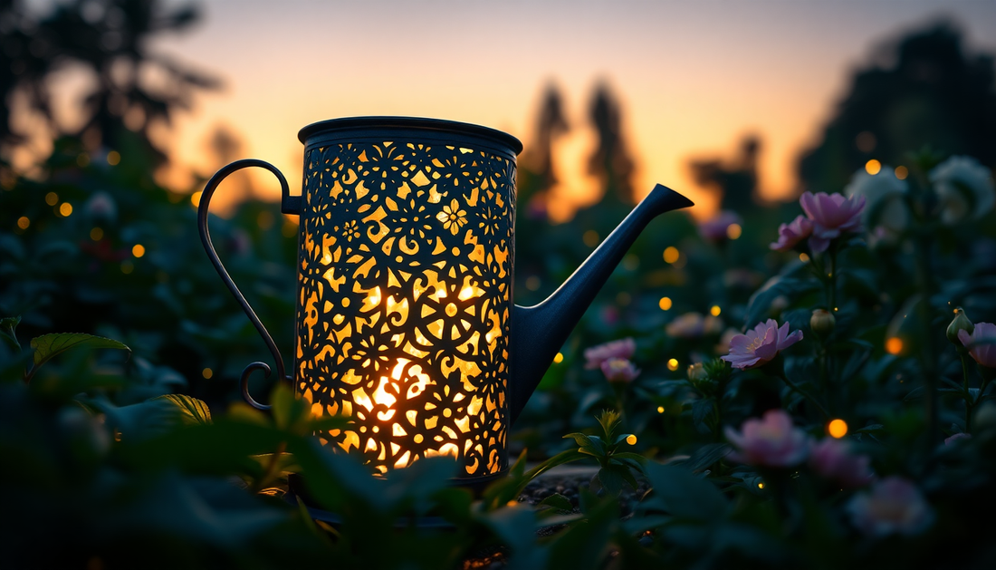 Unlock the Magic of Your Garden with the Enchanted Watering Can Outdoor Solar Lamp