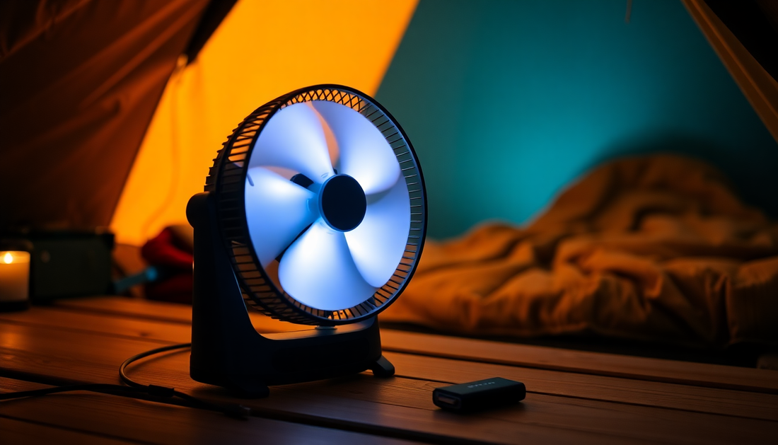 Chill Out in Style: The Ambitelligence Battery Operated Fan That's a Game-Changer for Outdoor Adventures