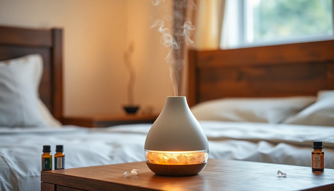 Elevate Your Home with the DealSniper Air Humidifier Crystal Salt Stone Diffuser