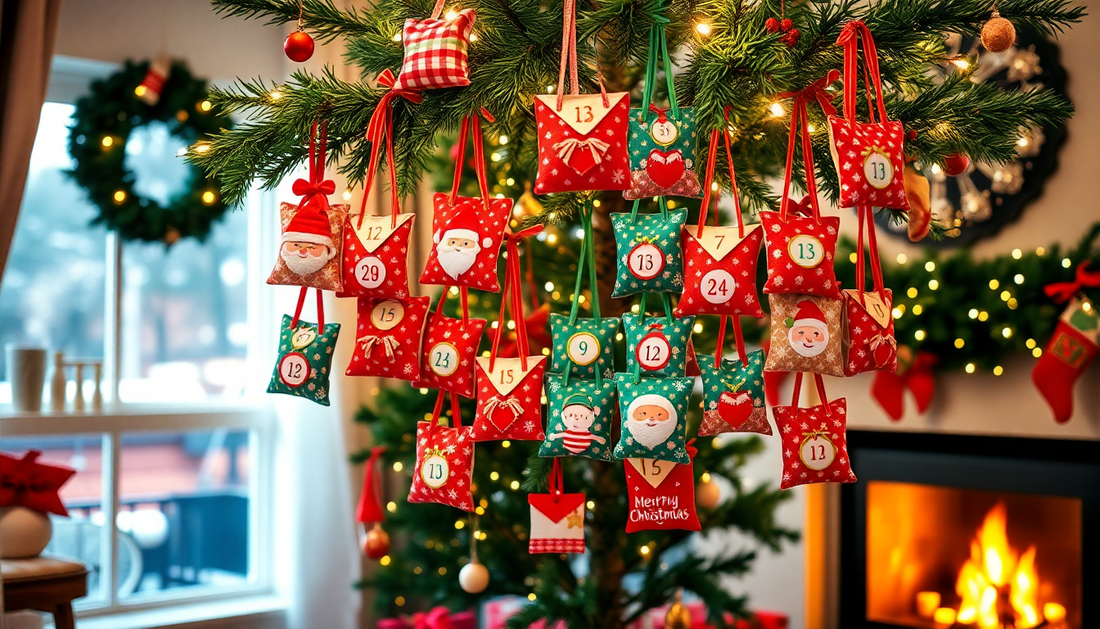 Countdown to Christmas Joy: Discover the Magic of the 24pcs Christmas Advent Calendar Bags Kit