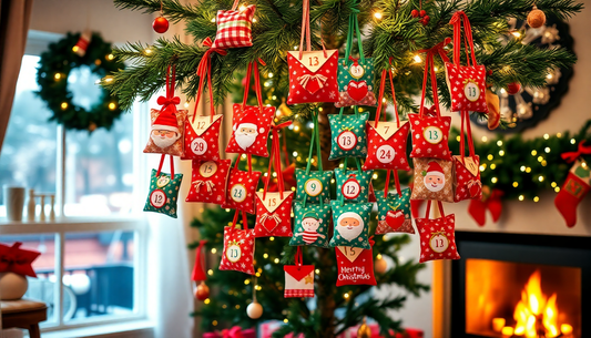 Countdown to Christmas Joy: Discover the Magic of the 24pcs Christmas Advent Calendar Bags Kit
