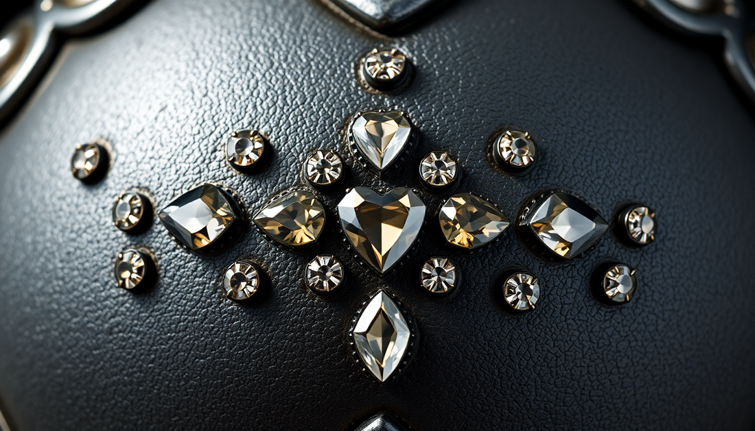 Unlock Your Inner Radiance: Discover the Allure of the Gray Carapace Set with Hearts and Diamonds