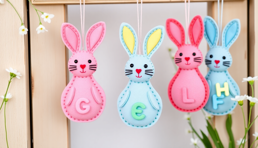 Hop into Easter Joy with DIY Felt Bunny Pendants: A Delightful Kids' Craft