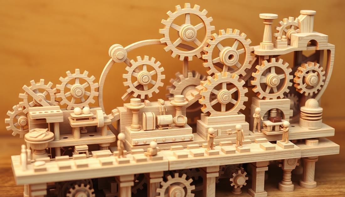 Unleash the Magic: Discover the Robotime ROKR Marble Chocolate Factory 3D Wooden Puzzle