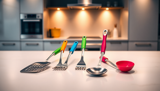 Elevate Your Kitchen with the 7-Piece Stainless Steel Silicone Utensil Set: Exclusive Deals at DealSniper.net